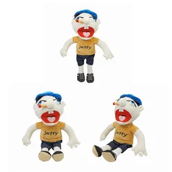 40cm Large Jeffy Boy Hand Puppet Plush Toys Removable Children Soft Doll Talk Show Party Props Puppet Stuffed Doll For Kids Gift