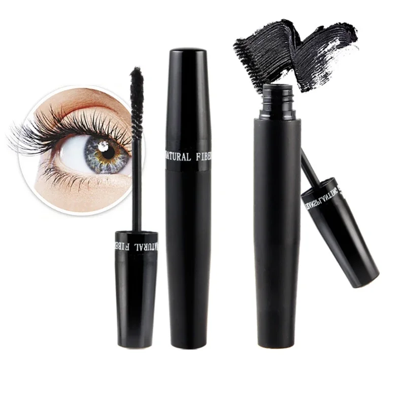 1 Set / 2 Pcs High Quality Love Alpha 3D Fiber Lashes Mascara Rimel Makeup Set Maquiagem Wild Leopard Waterproof Double Mascara