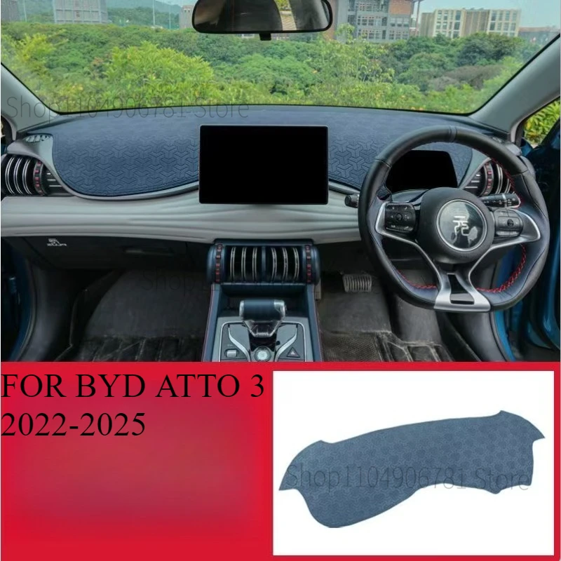 

FOR BYD ATTO 3‌‌ 2022-2025 Car Dash Mat Dashmat Dashboard Mat Cover Sun Shade Dash Board Cover Carpet Accessories