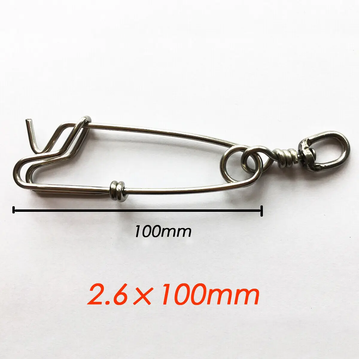6pcs/lot 8cm 10cm 12.5cm for uk Float Line Tuna Clip 400lb Long Branch Hanger Fishing Snap Swivels