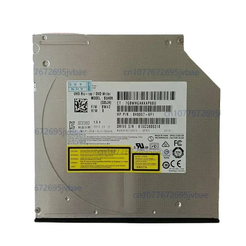 Sata Dvd-Rw 노트북 내부 슬롯 로딩 Dvd Rw 드라이브 9.5MM BU40N BU50N