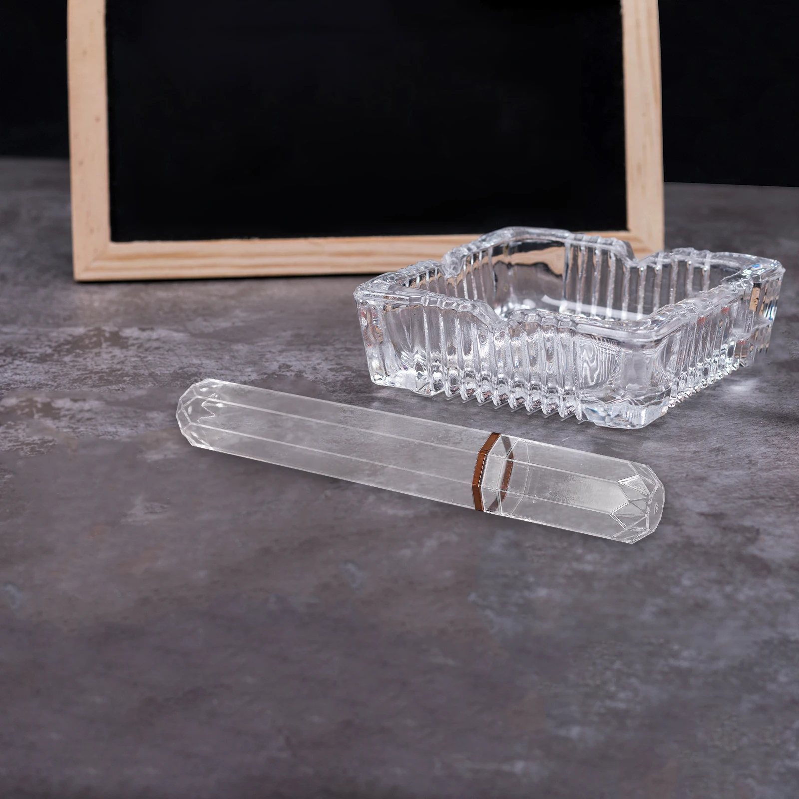 

2 Pcs Cigar Humidor Airtight Holder Plastic Carrying Tube for Single Daily Use Storage Portable Case