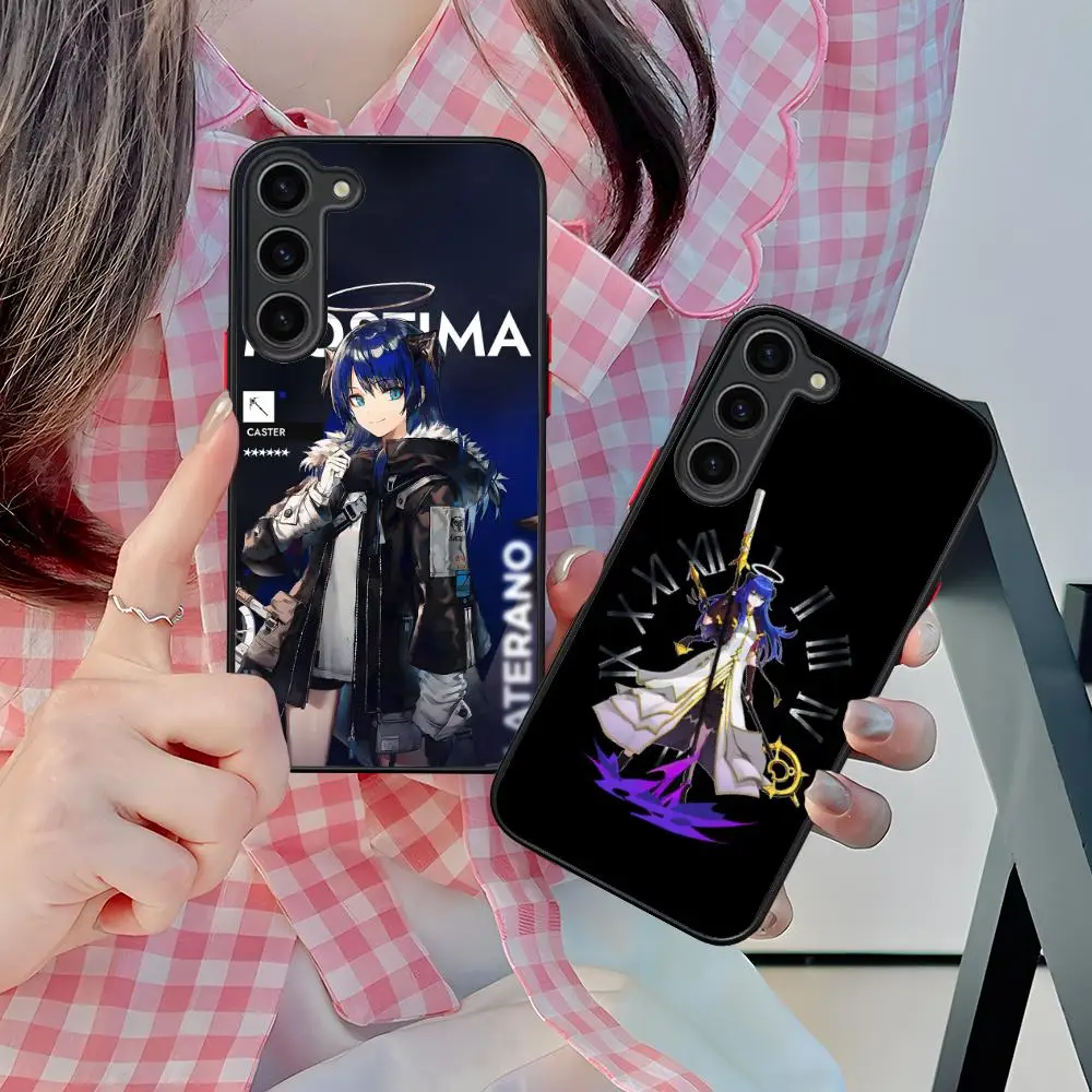 

Arknights Mostima Silicone Mobile Phone Case for Samsung Galaxy S26 S25 S24 S23 S22 S21 Plus FE Ultra Colorful Cover