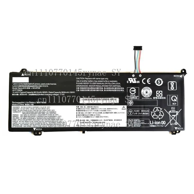 60Wh Replacement Battery L19C4PDB L19M4PDB SB10Z21205 5B10Z21209 For Lenovo ThinkBook 14s Yoga 14 2021 G2 G3 15