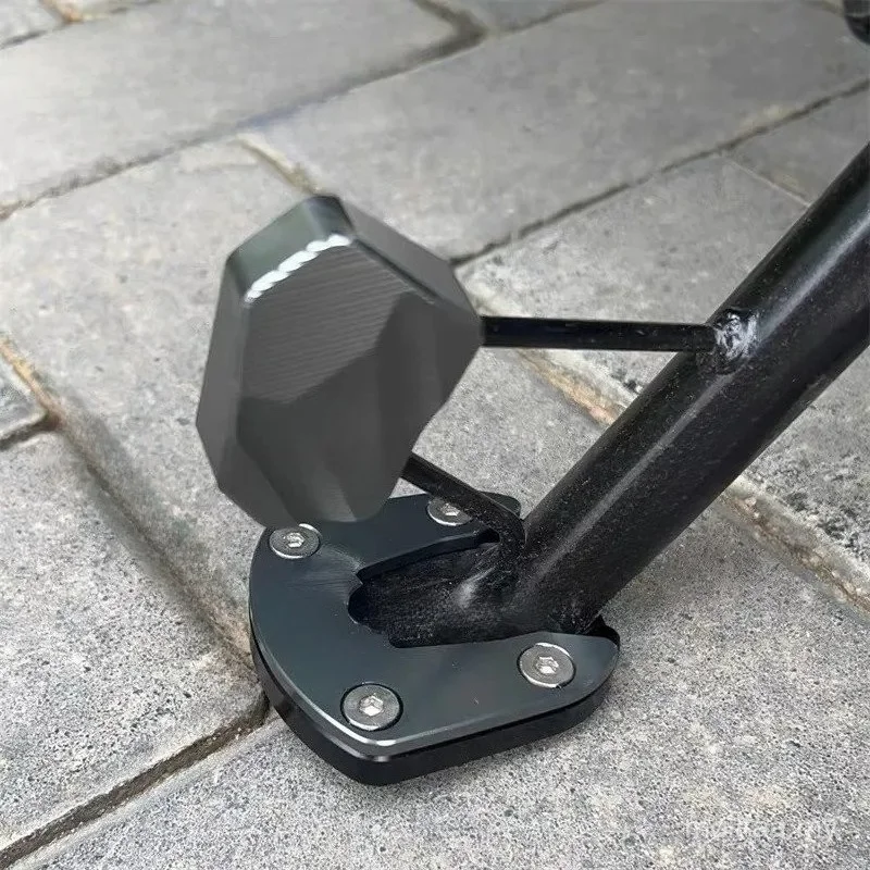 For SYM DRG BT 158 150 Husky ADV 150 Motorcycle CNC Kickstand Enlarger Support Foot Side Stand Extension Plate Accessories view 3