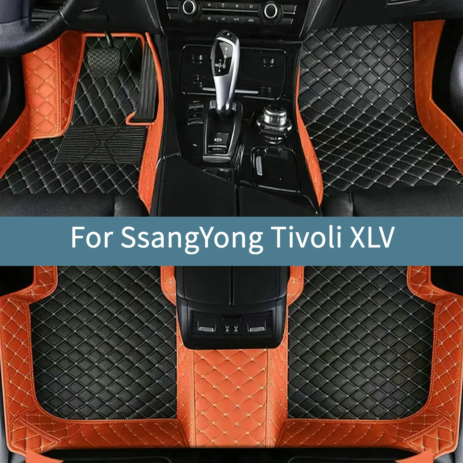 Full Set Car Floor Mats For SsangYong Tivoli XLV 2016 2017 2018 2019 2020 2021 Floor Mats For Cars Interior Accessories