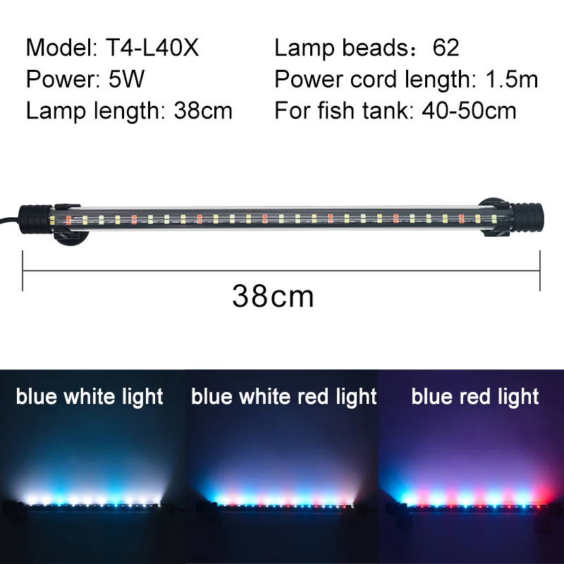 Findixpet Wasserdichte LED Aquarium Licht Aquarium Unterwasser Lampe Clip Licht Aquarien Dekor Beleuchtung Tauch Lampe Pflanze Wachsen 220-240V 6
