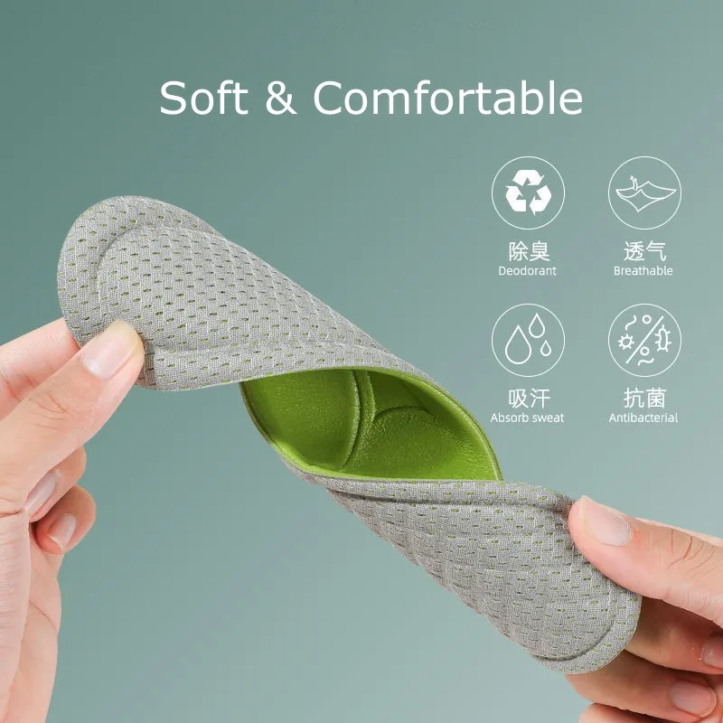 Nano Deodorization Insoles for Shoes Sweat-Absorbing Breathable Insole for Feet Growing Sole Sponge Massage Sport Shoe Inserts