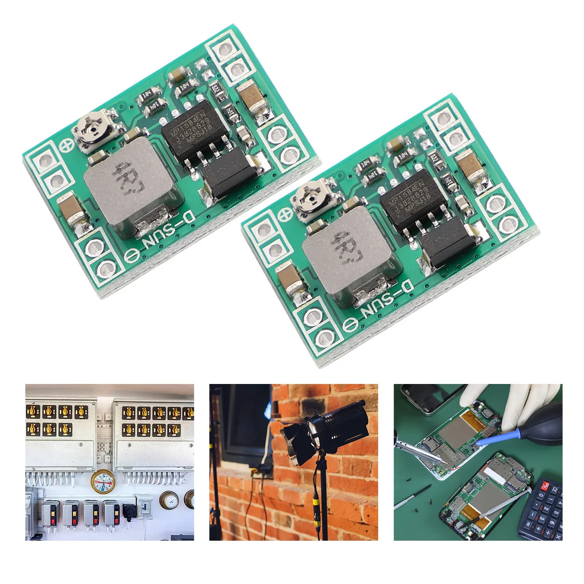 

5pcs 5V Output Adjustable Dc-Dc Power Module Voltage Regulator Board For Diy Mobile Power Supply Vehicle