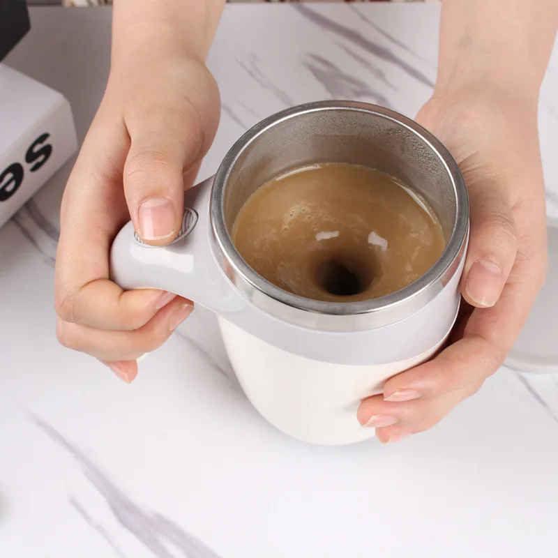 Automatic Self Stirring Magnetic Mug Stainless Steel Temperature Difference Coffee Mixing Cup Blender Smart Mixer Thermal Cup