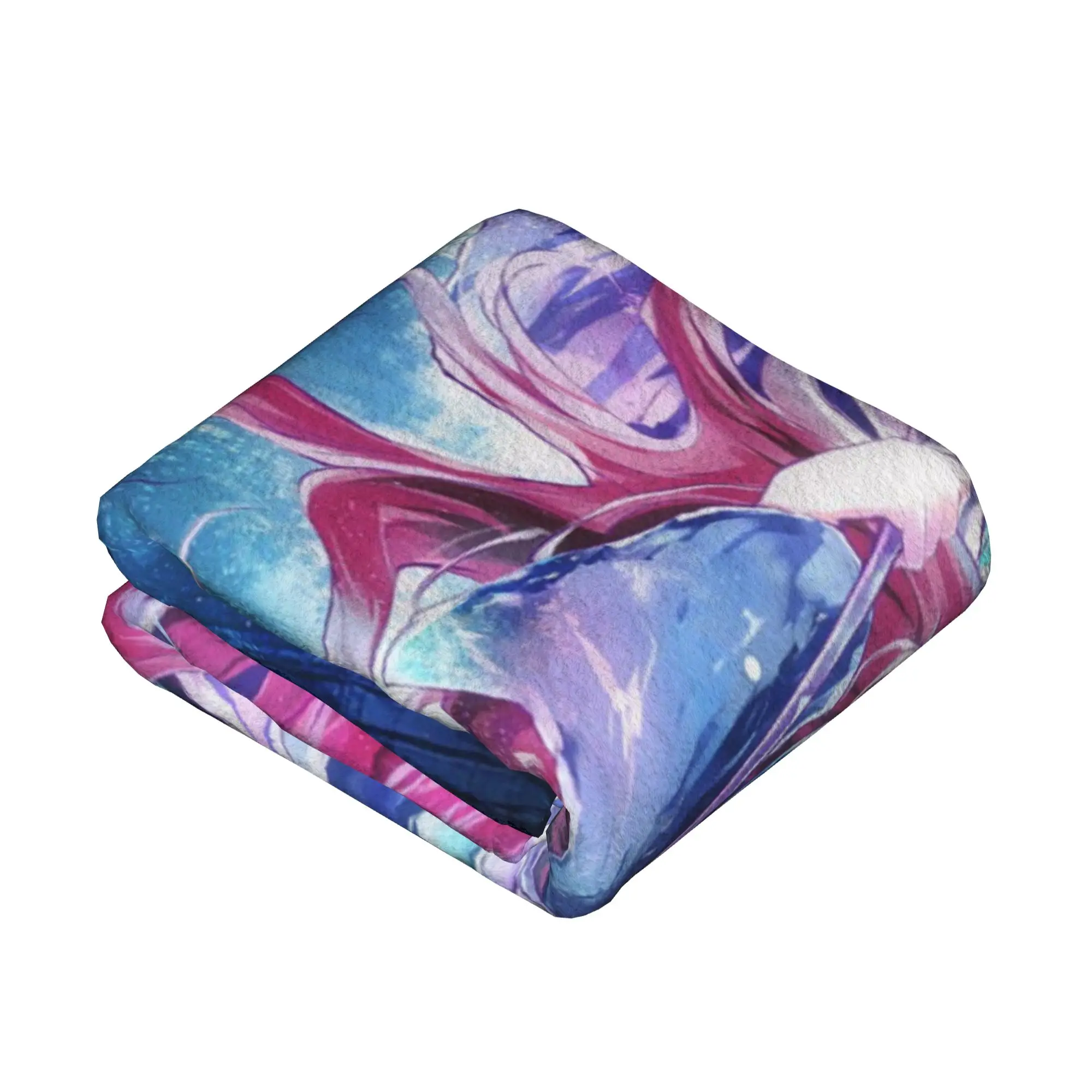 Anime Dark Magician Blanket Fleece Yu-Gi-Oh Ultra-Soft Throw Blanket for Car Sofa Couch Bed Rug