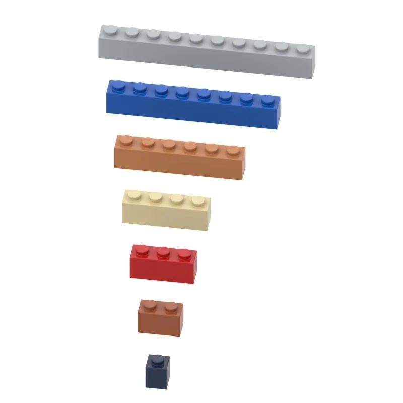 Buildings Blocks 3004 3005 3008  3009  3010 3622 6111 Brick 1 x 6 1x8 1x10Collections Bulk Modular GBC Toy For High-Tech MOC Set