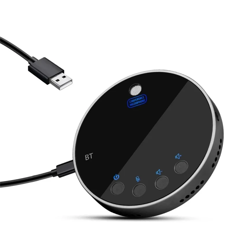 

B29C-Bluetooth-спикерфон со встроенным микрофоном, 360° ° Голосовое покрытие для конференц-микрофона для домашнего офиса, интеллектуального улучшения голоса