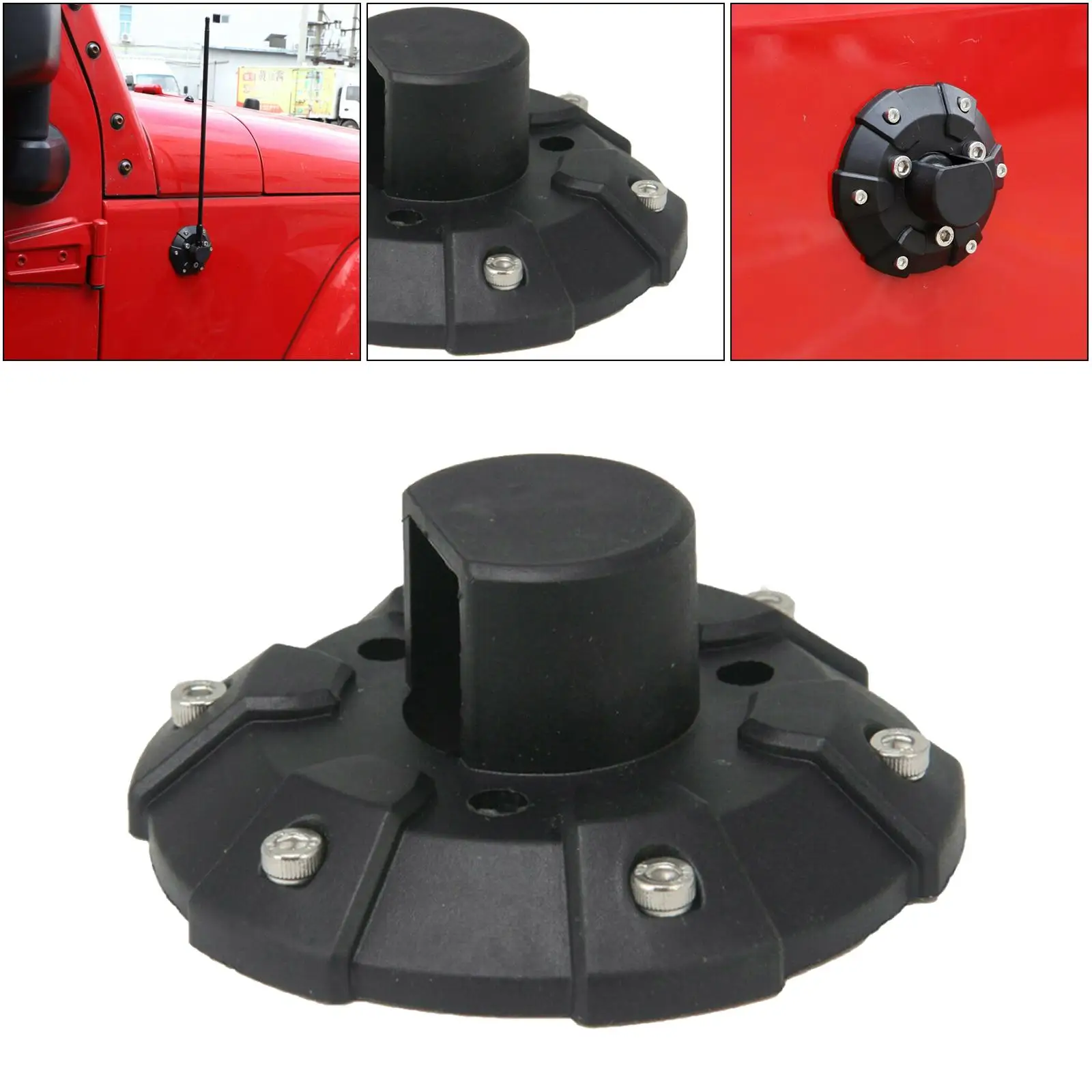 

Antenna Base Cover for JK JL JT 1997-2020 Durable Easy to Install