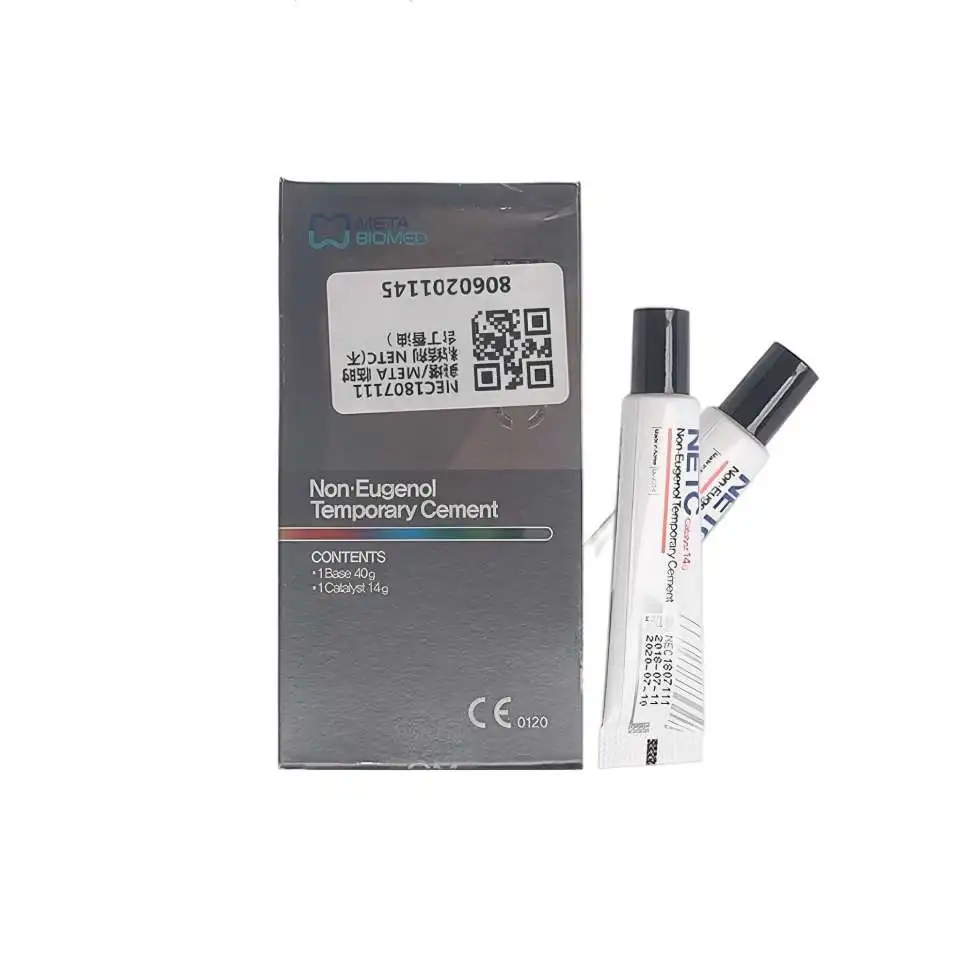 

Цемент Meta NETC для временных зубных коронок, без эвгенола, для фиксации временных коронок и мостов, совместим с полимерными материалами, легко удаляемый