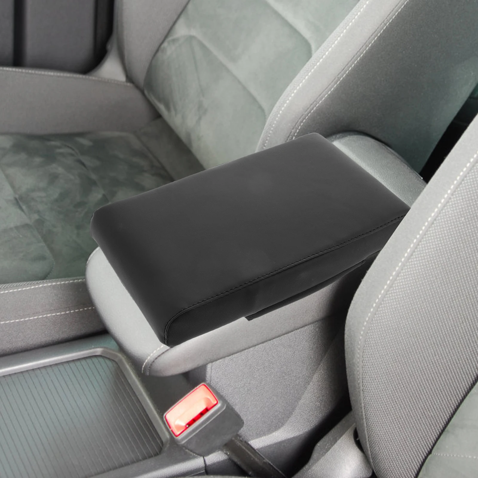 

Armrest Mat Auto Pad Center Console Cushion Car Armrest Box Pad Memory Foam Sleek Design Height Boost Easy Installation