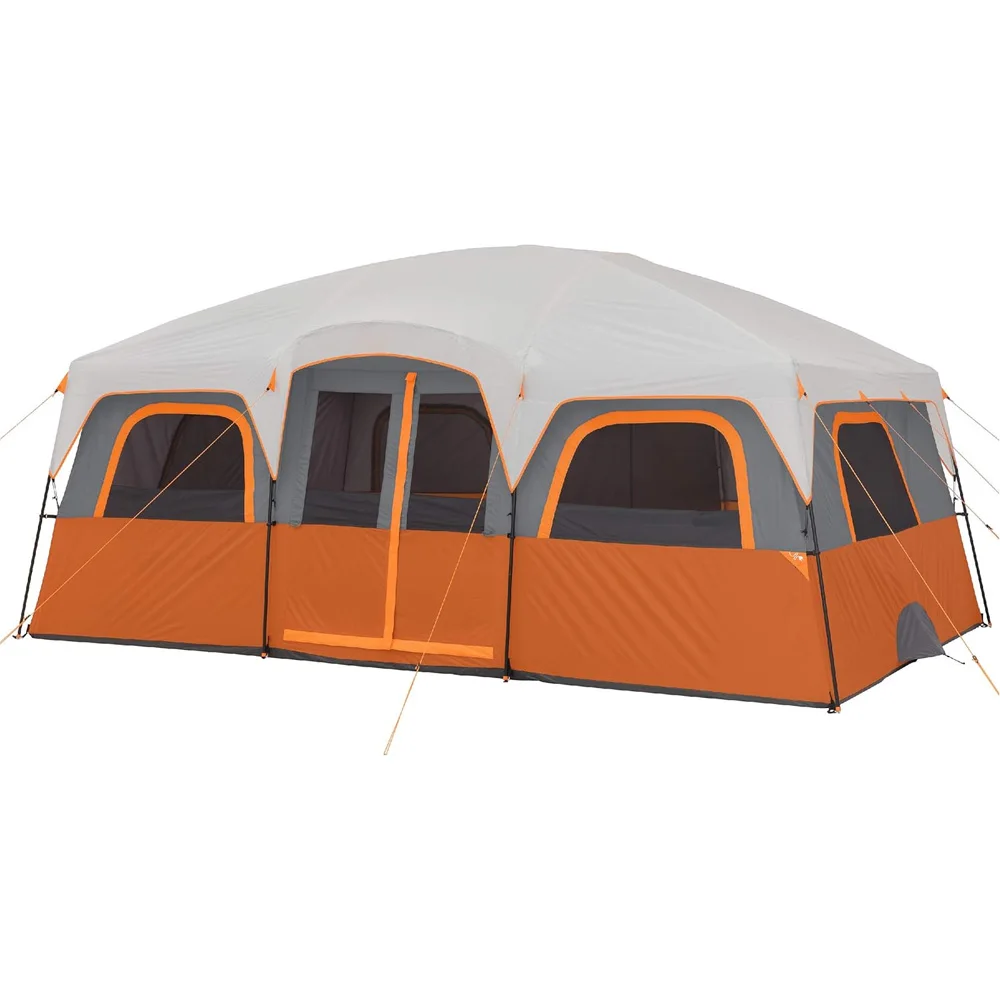 

Factory Large Multi-Room Cabin Tent for Family Camping 10/11/12 Persons Car Camping Outdoor Adventures with Loose Leaf Feature