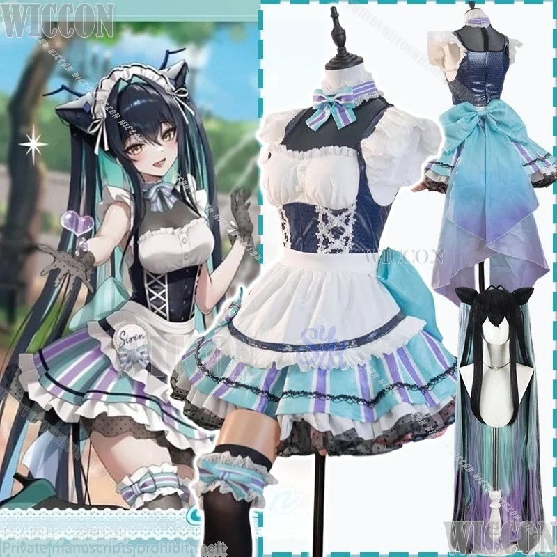 

Игра NIKKE Goddess Of Victory Косплей Старые сказки Кофейня Горничная Лолита Лаванда Кружевной торт Юбка Хэллоуин Comic Con Ролевая игра