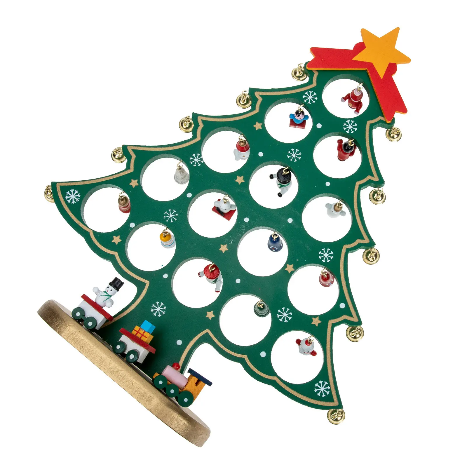 

Mini Wooden Christmas Tree Desktop Ornament for Home Office Bar Restaurant Festival Scene Decor Xmas Tabletop Decor Compact