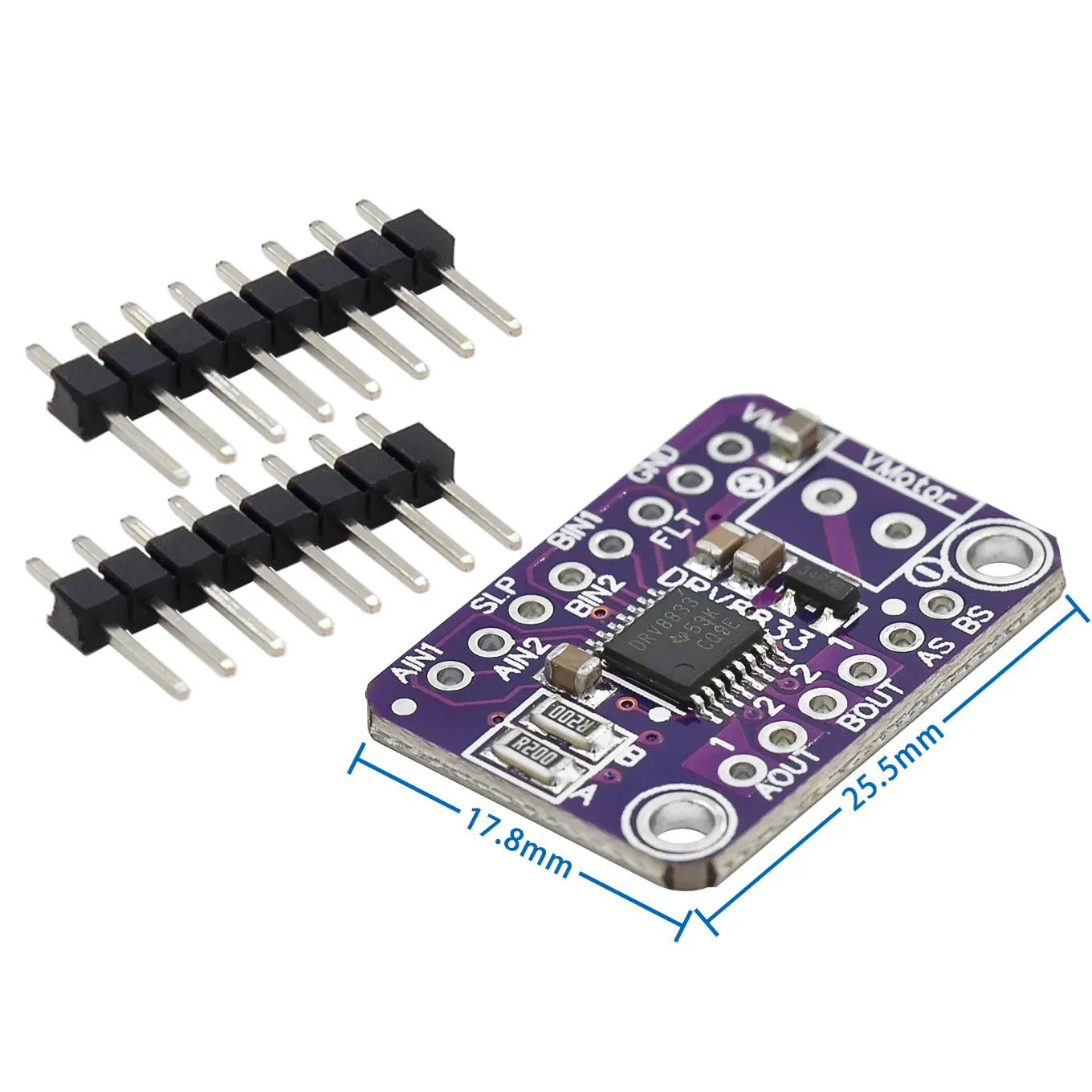 DRV8833 Modulo driver motore passo-passo CC a 2 canali CJMCU-8833 Scheda di guida H-Bridge di controllo 2.7-10.8V per componenti elettronici