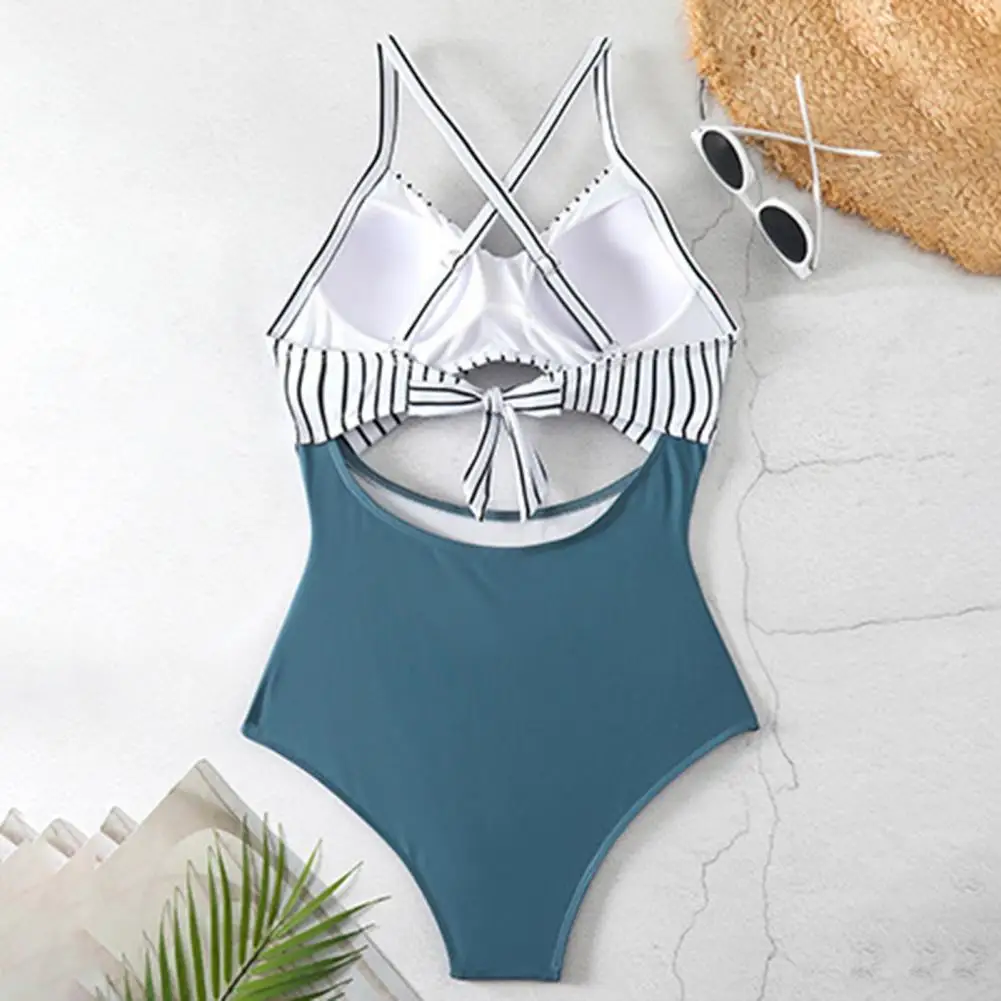 Women Monokini Stylish Tummy Control Monokini Swimsuits for Women Sexy Cutout Swimwear Sun One Piece Bathing Suits