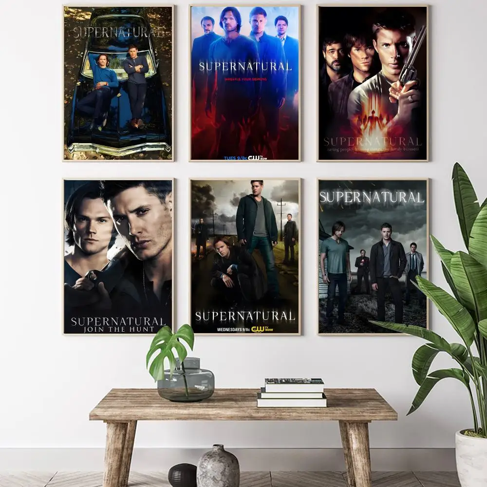 Tv Show S-Supernatural Painting Calligraphy HD Canvas Poster living room bedroom bar aesthetic decoration