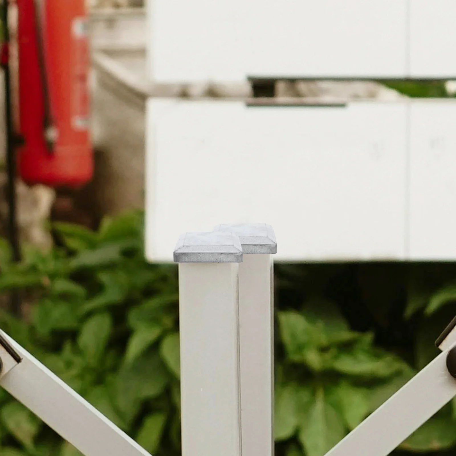 6개입 금속 울타리 기둥 캡 사각형 장식용 기둥 트림 캡 중량급 울타리 커버 보호대 데크 및 복도용