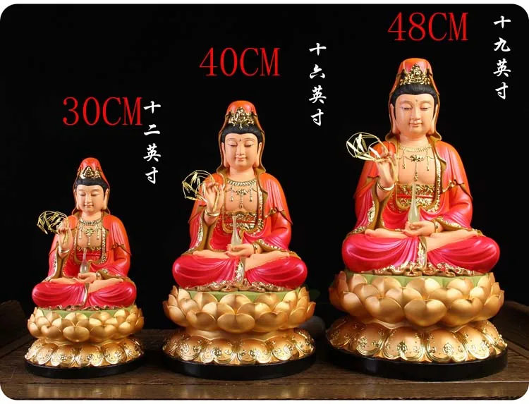 Wholesale Buddhism figure Guan yin Bodhisattva buddha Southeast Asia family Propitious Prosperity FENG SHUI statue