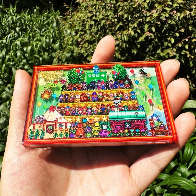 

Family Photo Acrylic Embossed Fridge Magnet Stardewvalley Birthday Gift Peripheral Figurine Gift