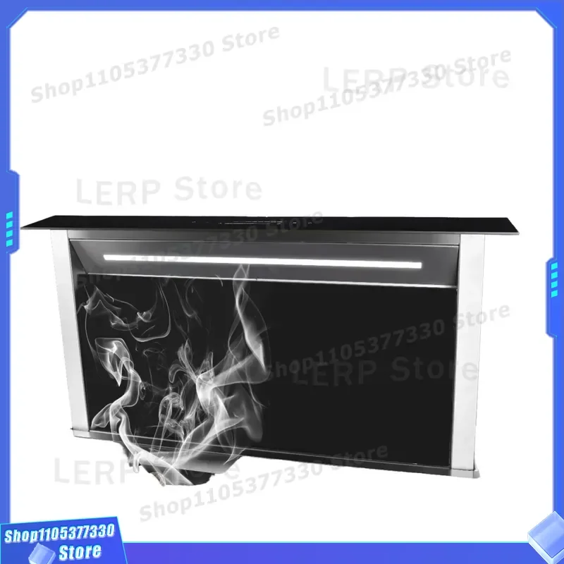 Smart Sensor Island Range Hood with Gesture Control Auto Wind Speed Adjustment Modern Kitchen Ventilation System for Home
