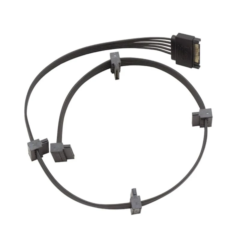 652F 15pin Male Female Adapter Extension Cable 15-Pin Male/Female to 3/4/ 5 15P male Splitter