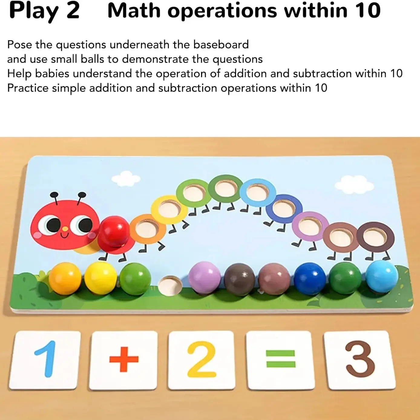 木製クリップビーズおもちゃモンテッソーリ操作早期教育カラーマッチング細かいトレーニングゲーム就学前の子供のため