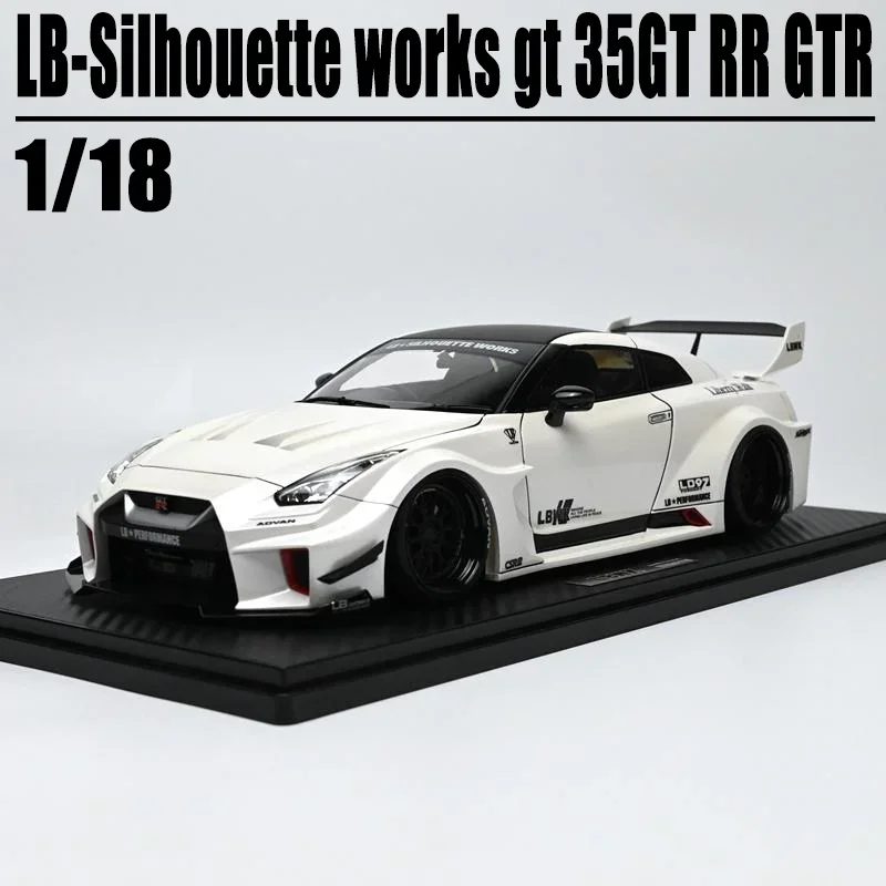 IG 1/18 LB-Silhouette Works Gt 35GT RR GTR لعبة معدنيّة لسيارة Diecast نموذج معدني هدايا