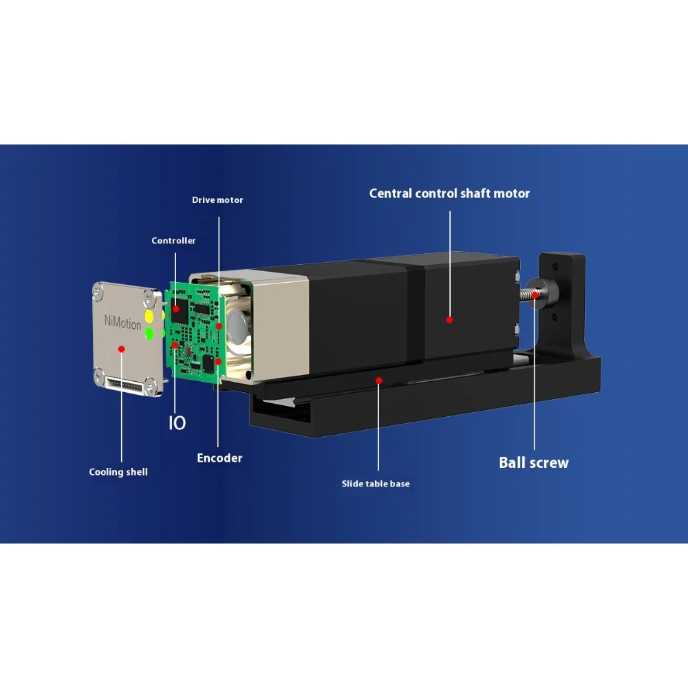 Silinder Elektrik Terintegrasi Kompak, Aktuator Linear Berkinerja Tinggi dengan Langkah 2mm dan Komunikasi CANopen & RS-485