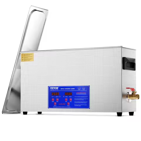 VEVOR Ultra Sonic Cleaner 2/3/6/10/15/30L 300W 40kHz Digital Ultrasonic with Timer&amp;Heater with Basket for Gun Parts Bullets