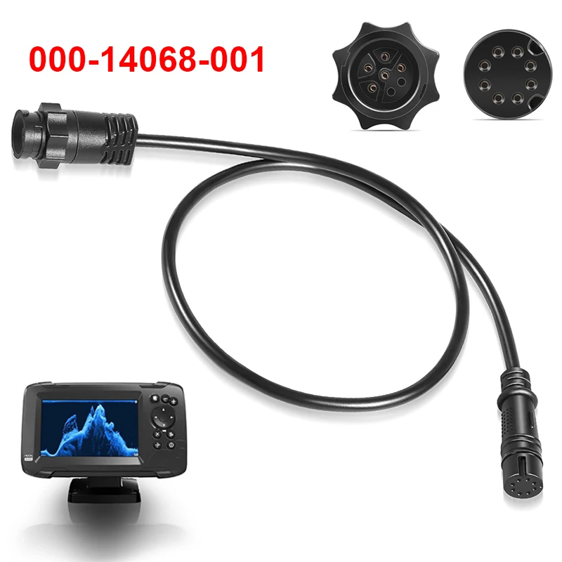 

7-Pin Transducer Adapter Cable for Lowrance Hook²/Reveal & Cruise, Fit for Fishfinder and Chartplotter, Replac 000-14068-001