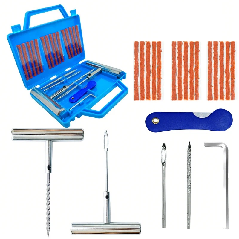 

Набор инструментов для ремонта автомобильных шин, обслуживание проколов автомобильных шин, резиновая полоса, заглушка для шипов, аксессуары для ремонта велосипедных мотоциклетных шин