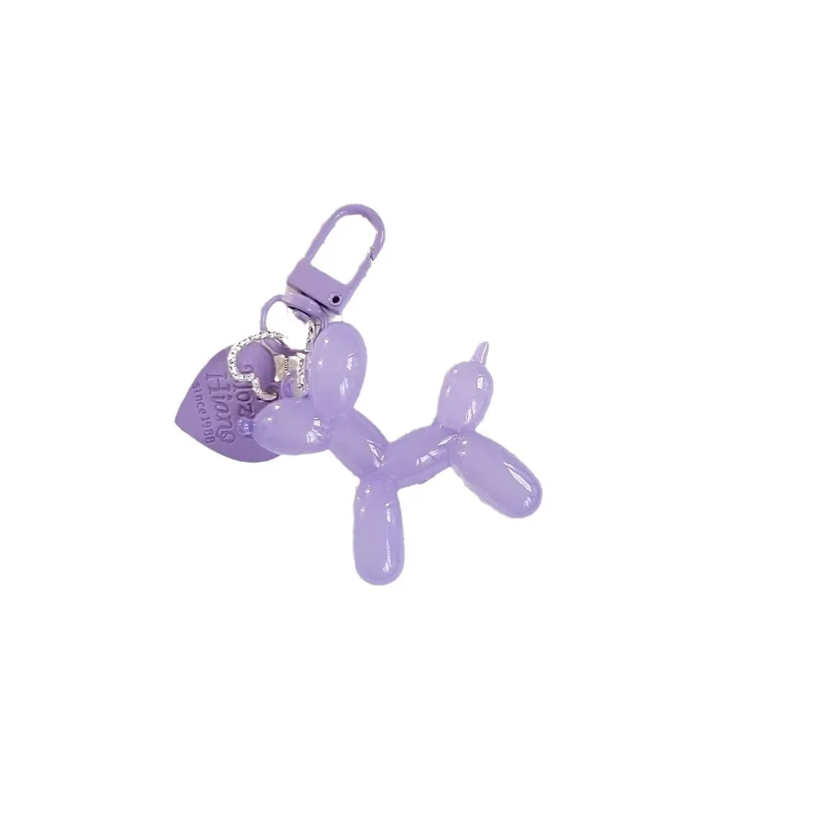 Jelly Cute Jelly Balloon Dog Keychain Pendant Cartoon Dog Chain Keychain - Lovely Accessory Jewelry Gift for Unisex Keys