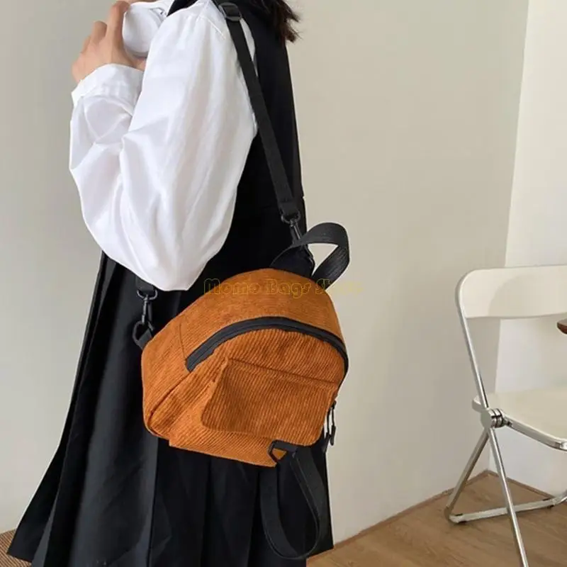 X90d Corduroy Pack Reise Freizeitpack Frauen Girl Fashion Bag Daybag Geschenk für Freund