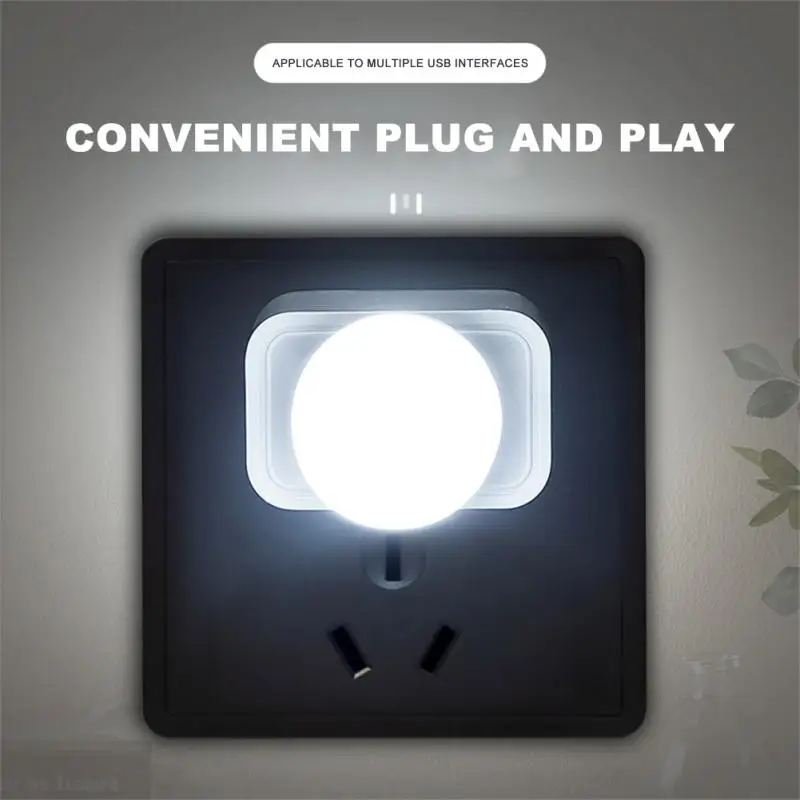 10/1 pçs usb led plug lâmpada 1w super brilhante proteção para os olhos usb livro luz computador carregamento de energia móvel usb led iluminação noturna