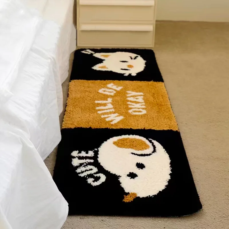 

VIKAMA мультяшный милый ковер для домашних животных, нескользящий коврик для ванной комнаты, мягкий удобный коврик для ног, украшение для дома