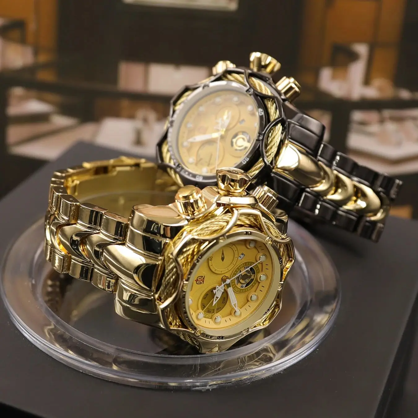 Extra-Large Dial, High-End Appearance, Light Luxury and Cool Clown Series, Stylish and Simple Large Dial Men's Watch, Best-Selling Watch for Male Students and Teenagers, Korean Street Style, Trendy and Fashionable, Handsome and Stylish Men's Watch, the First Choice for Gift-Giving - view 5