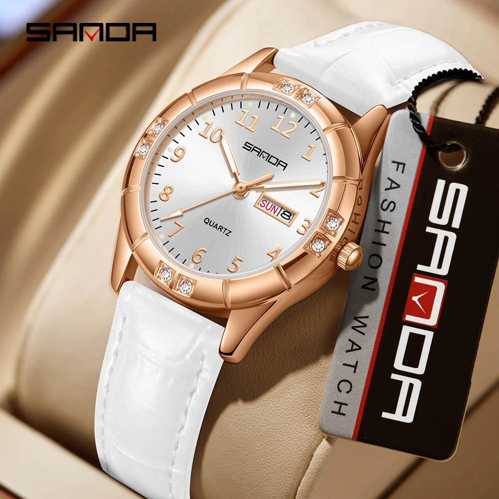 SANDA2026 韓国製ヴィンテージレザー ダブルカレンダ - Luxury Watch Korea のレビューと価格