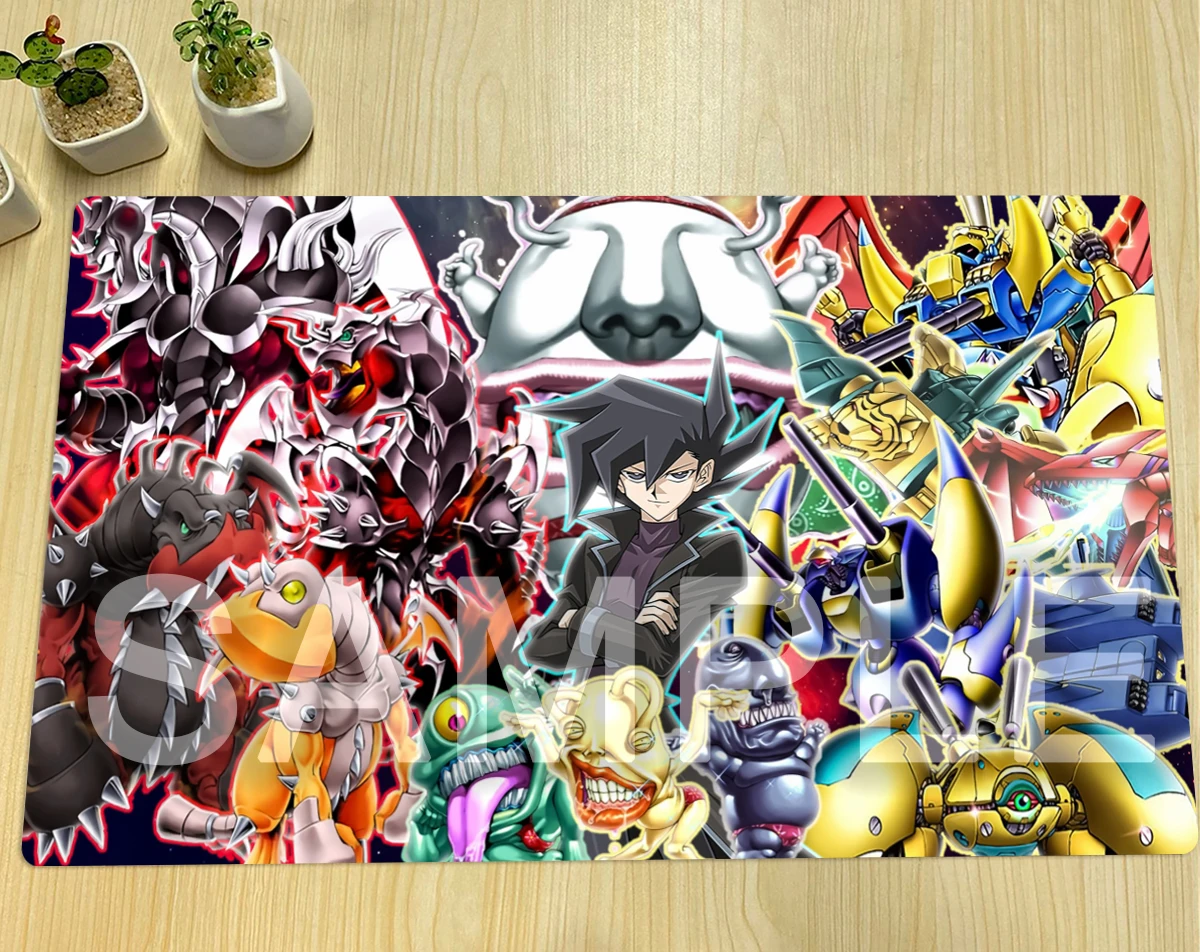 YuGiOh Ojama Playmat Chazz Princeton TCG Mat CCG Pad VWXYZ-Dragon Armed Dragon Trading Card Game Mat Rubber Mouse Pad Free Bag