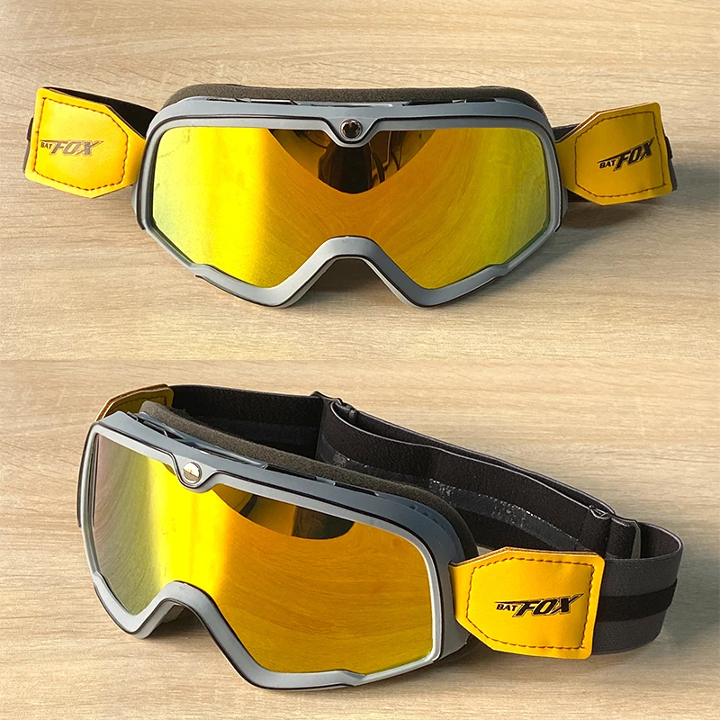 BATFOX Windproof Goggles MTB Half helmet and Full helmet Motocross Glasses Sports Motorcycle Cycling Racing Off-Road Sunglasses
