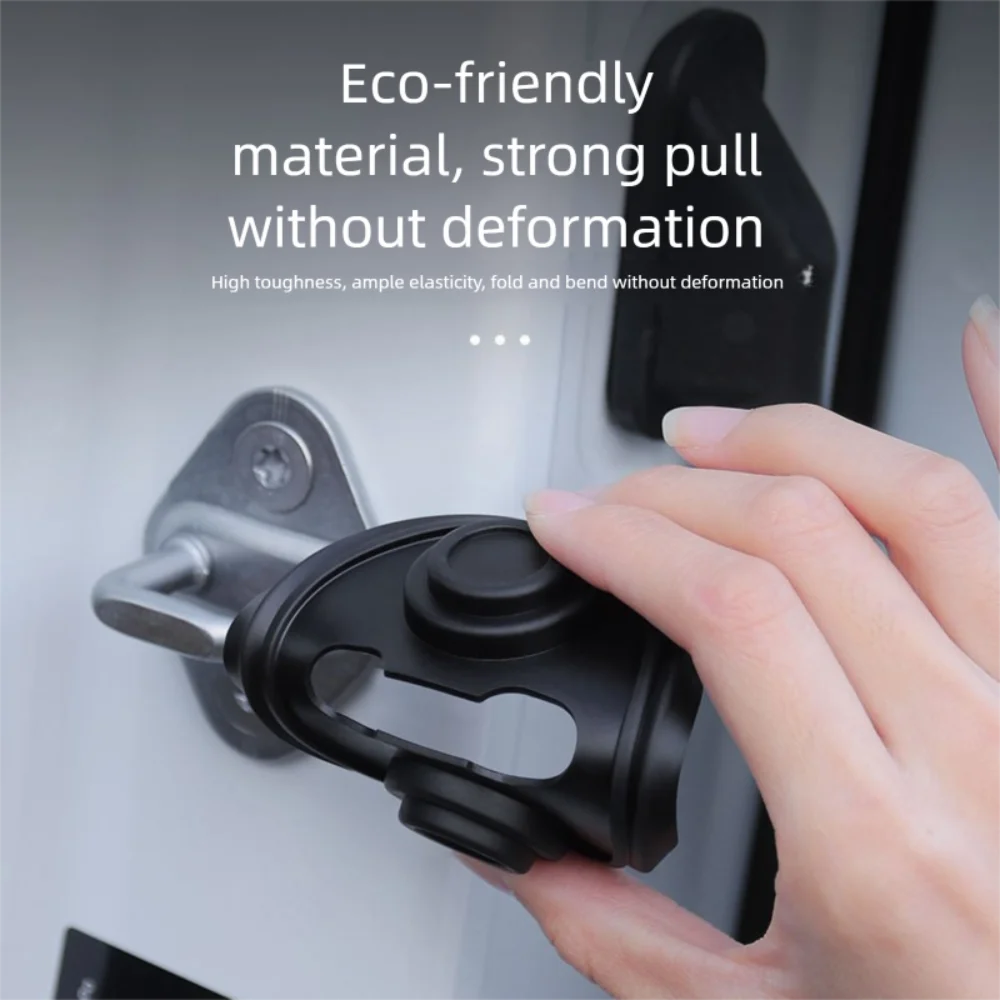 4Pcs Anti-Collision Car Door Lock Buckle Cover Shock Absorption Buffering Pad Car Door Closing Shockproof Cushion