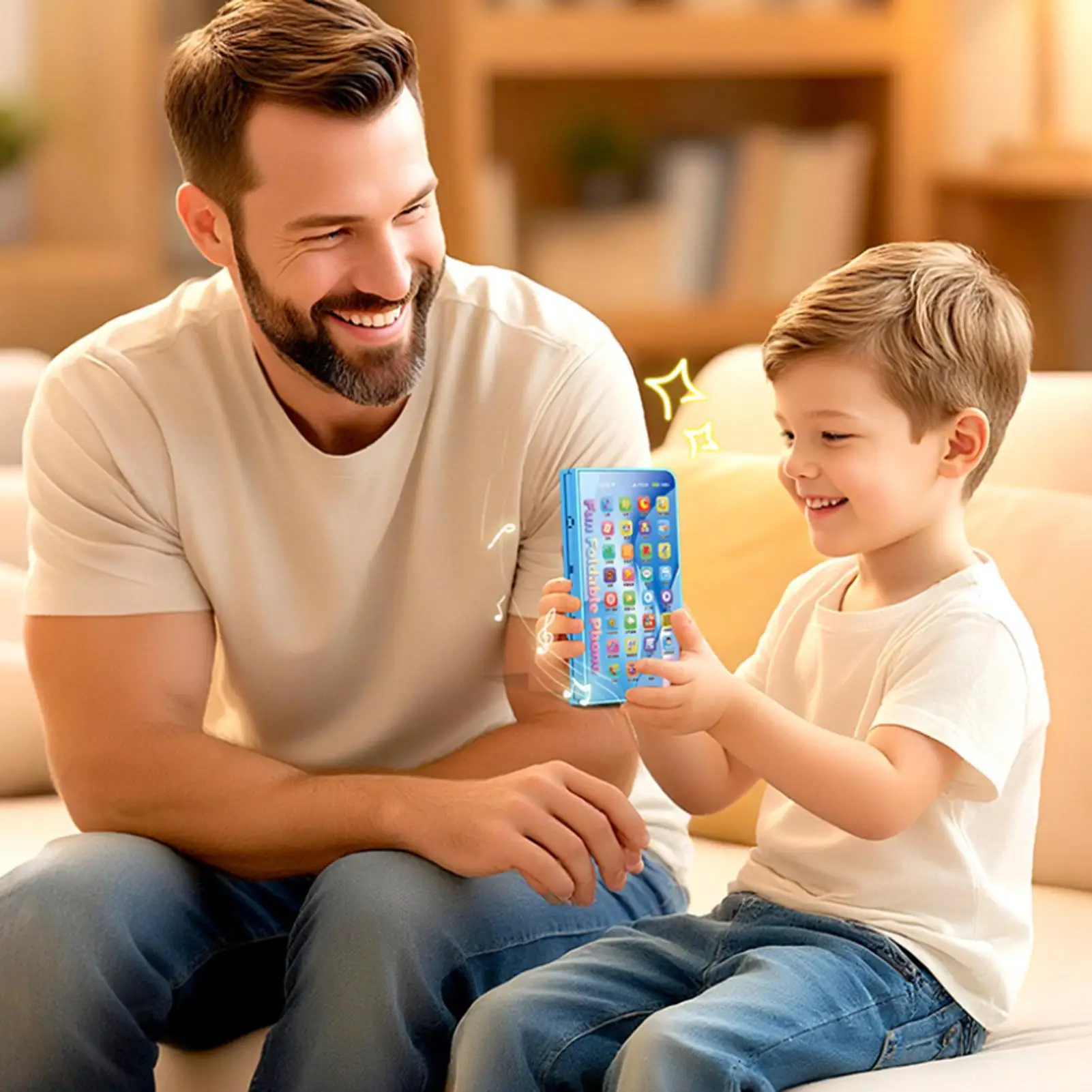 

Play Phone Foldable Pretend Cellphone Child Musical Toys For Boys Girls Preschoolers Birthday Home Apartment Playroom Holiday