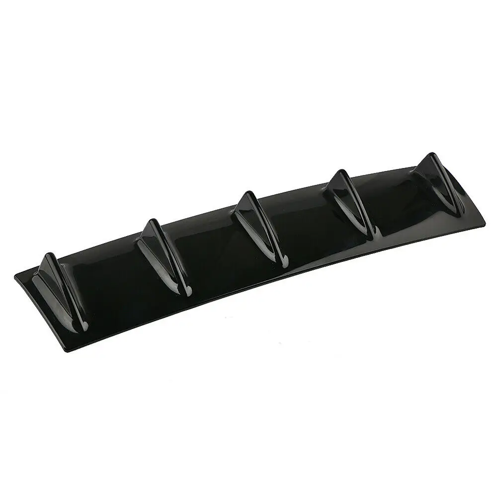 

61 x 18CM Universal Black Car Lower Rear Bumper Body Kit Shark Chin Spoiler Diffuser Trim Cover