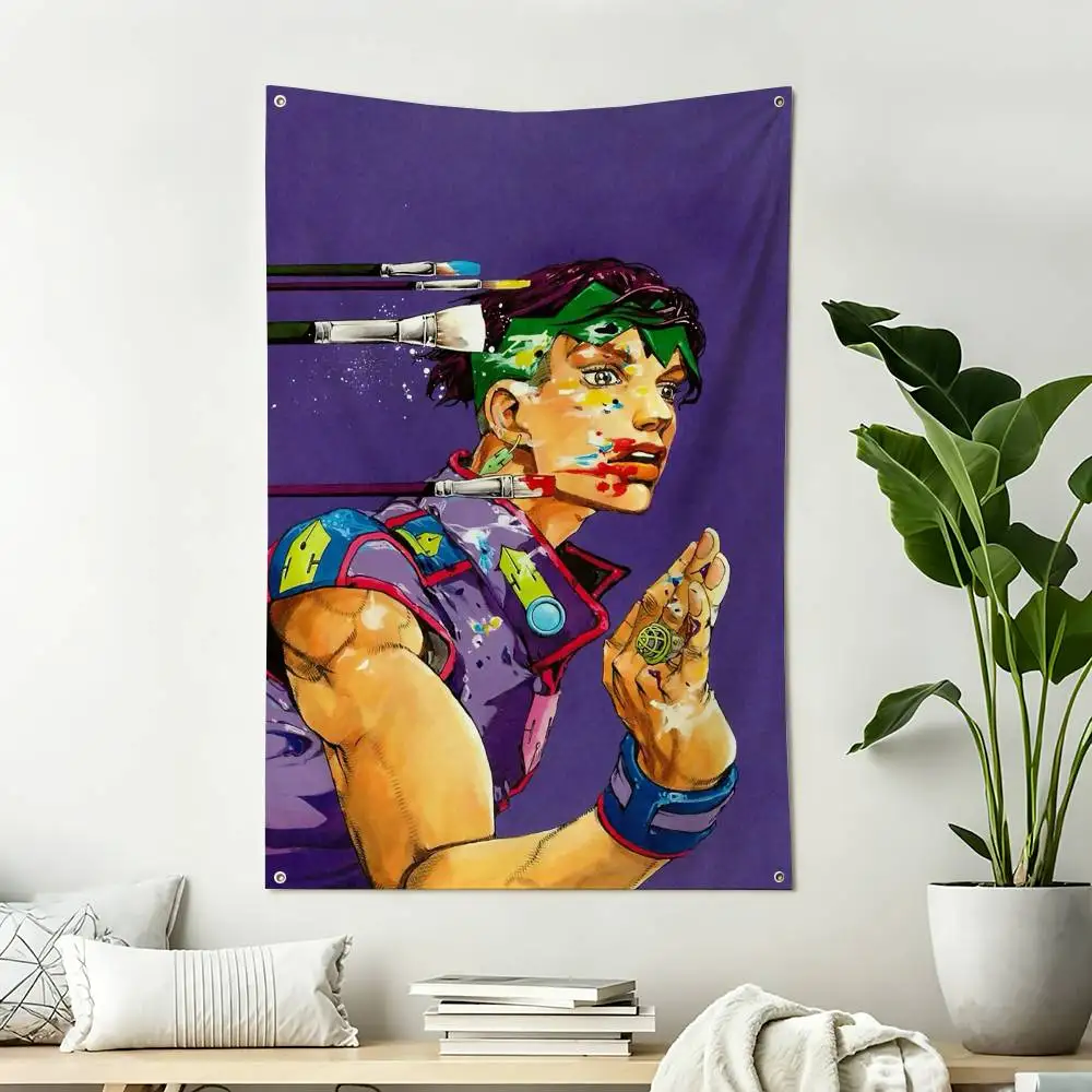 So cool R-Rohan Kishibe Home Decor Vertical Flags Indoor Outdoor Hanging Decor for Bedroom Living Room Wall Decoration