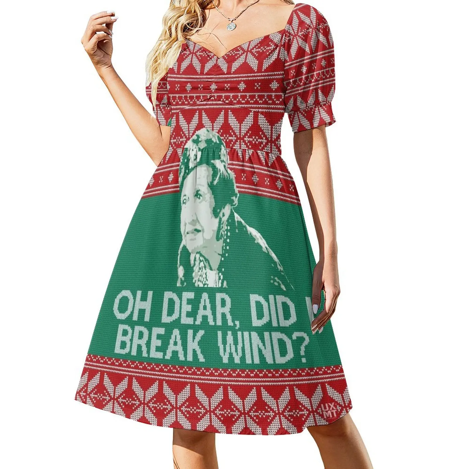 

Aunt Bethany - Ugly Sweater Short Sleeved Dress elegant women's dresses sale Bride dresses Dress